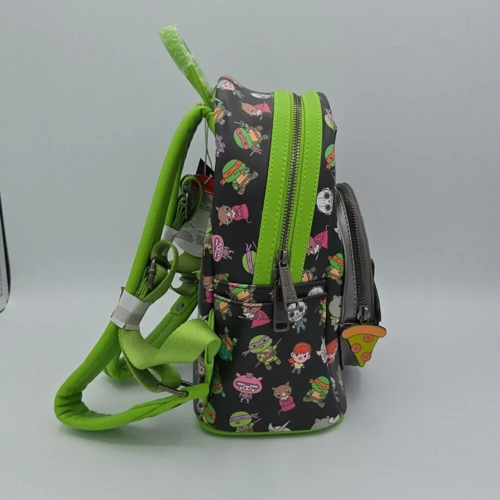 NWT!! Loungefly Teenage Mutant Ninja Turtles Sewer Cap Mini Backpack